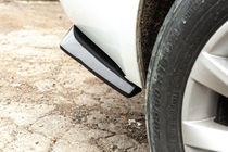 Универсальные Flap накладки на задний бампер Тип-A (2 шт, черный глянец, ABS-пластик) фото 2 Универсальные Flap накладки на задний бампер Тип-A (2 шт, черный глянец, ABS-пластик) фото 2