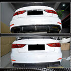 Audi A3 2012-2020 гг. Диффузор заднего бампера V2 (для Base Sedan 2012-2016, Карбон) фото 3