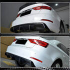 Audi A3 2012-2020 гг. Диффузор заднего бампера V2 (для Base Sedan 2012-2016, Карбон) фото 4