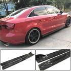 Audi A3 2012-2020 гг. Боковые пороги (для Base Sedan, карбон) фото 1