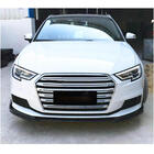 Audi A3 2012-2020 гг. Передний бампер Лип V1 (для Base 2017-2020 HB, Карбон) фото 2