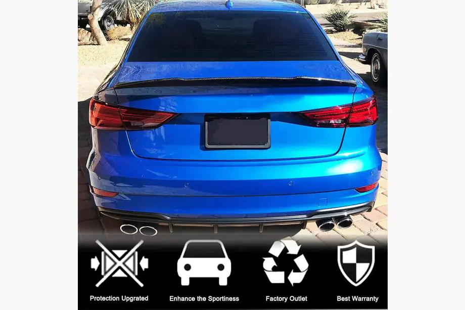 Audi A3 2012-2020 гг. Спойлер V9 из карбона (для Sedan) Фото 4