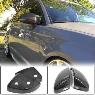 Накладки на Зеркала (Карбон) Audi A3 2012-2020 гг. фото 1