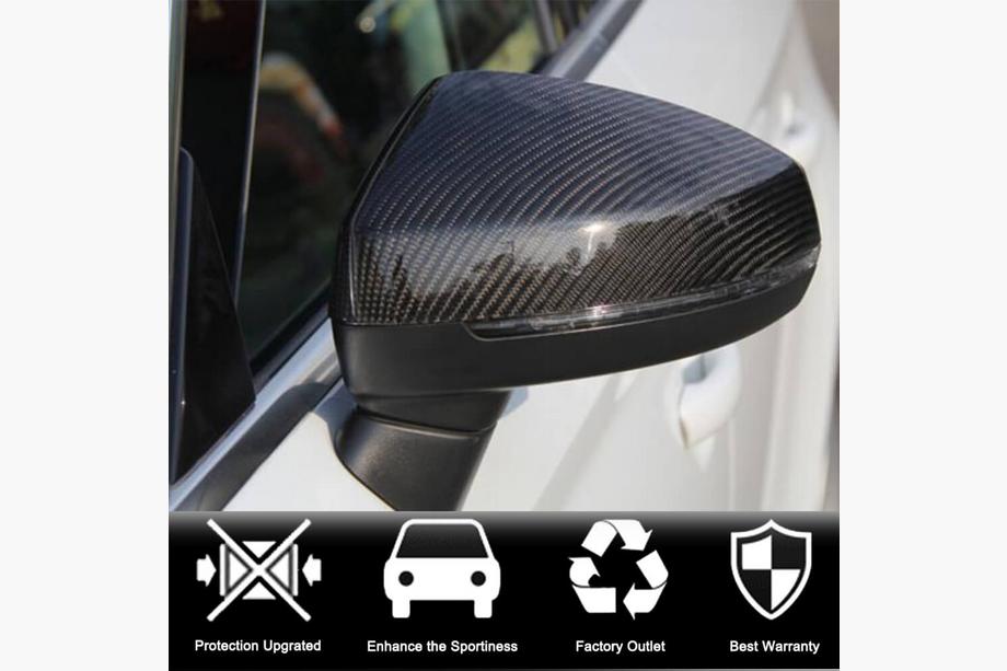 Audi A3 2012-2020 гг. Накладки на Зеркала (Карбон) Фото 3