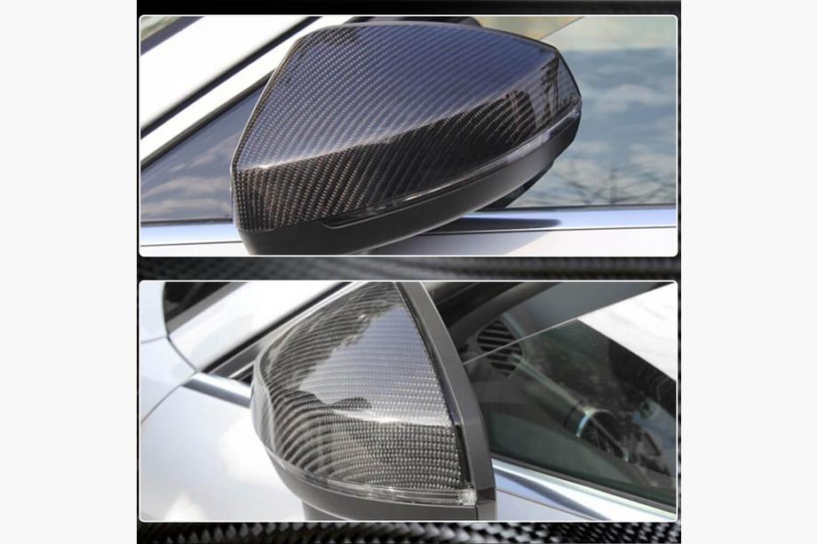 Audi A3 2012-2020 гг. Накладки на Зеркала Замена Style (Карбон) V2 Фото 3