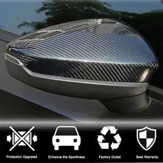 Накладки на Зеркала (Карбон) V1 Audi A3 2020- гг. фото 2