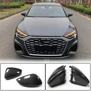 Накладки на Зеркала (Карбон) V2 Audi A3 2020- гг. фото 2
