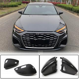 Накладки на Зеркала LHD (Карбон) V3 Audi A3 2020- гг. фото 1