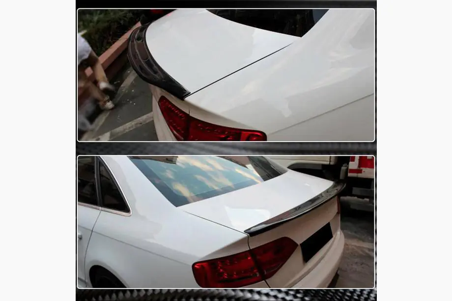 Audi A4 B8 2007-2015 гг. Спойлер V1 (для Base 2007-2011, Карбон) Фото 3