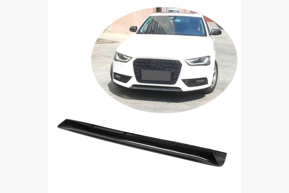 Audi A4 B8 2007-2015 гг. Передняя губа бампера (для Base 2011-2015, Карбон) Image