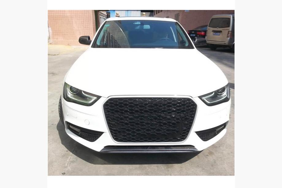 Audi A4 B8 2007-2015 гг. Передняя губа бампера (для Base 2011-2015, Карбон) Фото 2