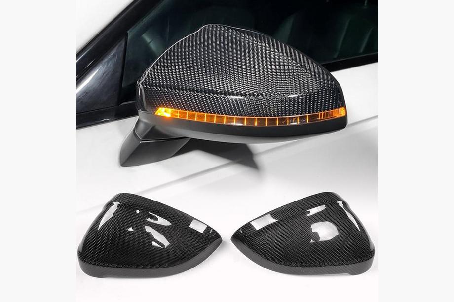 Audi A4 B9 2015-2024 гг. Накладки на Зеркала Замена Style (Карбон) V1 Image