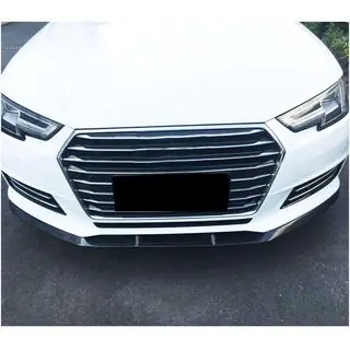 Накладка на передний бампер Lip V1 (для Base Sedan 2015-2019, Карбон) фото 2
