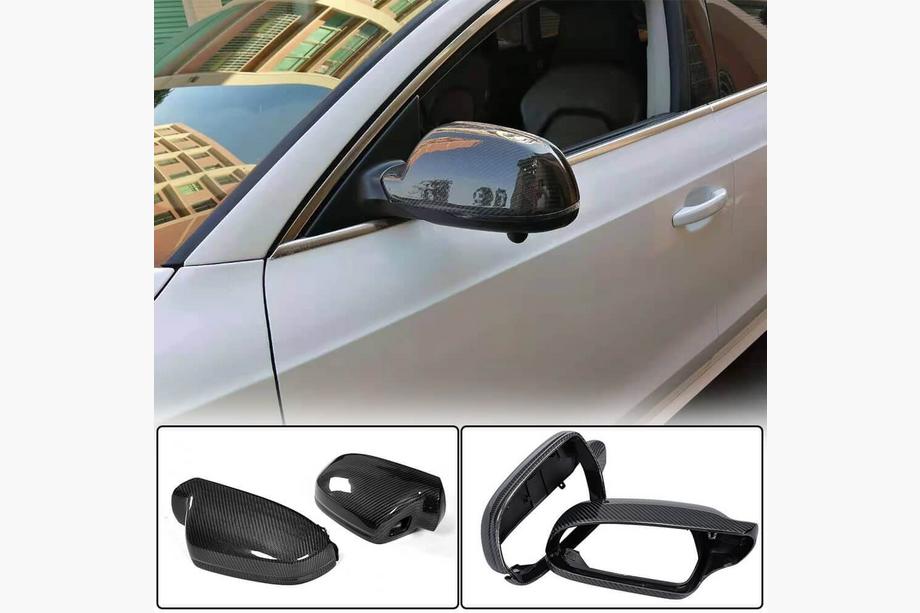 Audi A4 B8 2007-2015 гг. Накладки на Зеркала Замена Style (Карбон) V2 Image