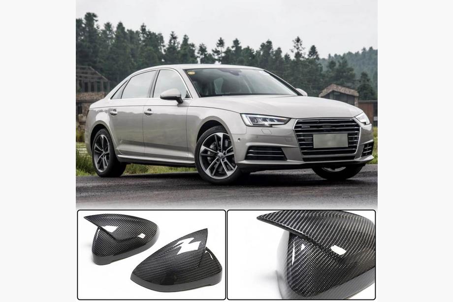 Audi A4 B9 2015-2024 гг. Накладки на зеркала Пара LHD Замена (Карбон) V1 Фото 4