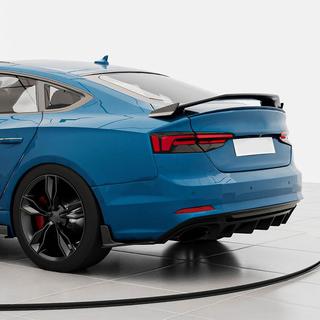 Диффузор заднего бампера V3 (для S-Line 2016-2020, Карбон) фото 4