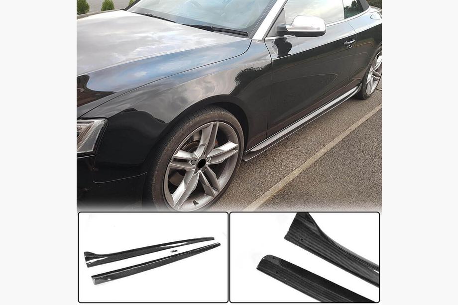 Audi A5 2007-2015 гг. Боковые пороги (Купе/Кабриолет, Карбон) Image