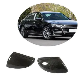 Накладки на Зеркала V1 (Карбон) Audi A6 C8 2018–2025 гг. фото 1