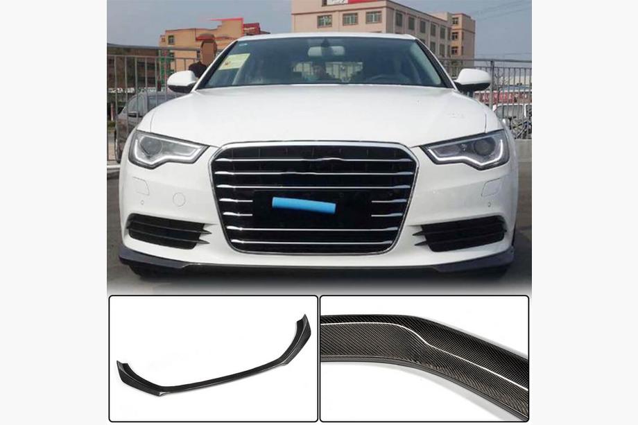Audi A6 C7 2011-2017 гг. Передний Бампер Лип Карбон (для Base 2012-2015) Image