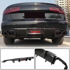 Audi A6 C7 2011-2017 гг. Диффузор заднего бампера Карбон (для Base 2014-2018) фото 1