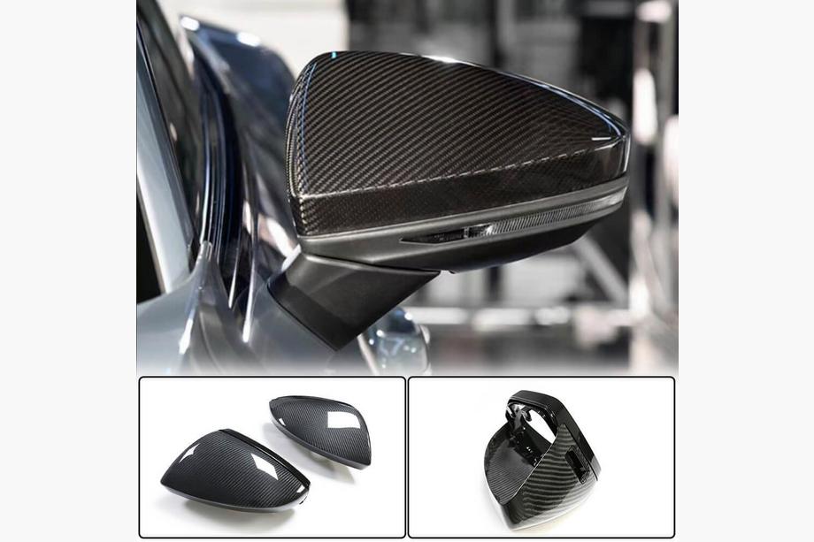 Audi A6 C8 2018–2025 гг. Замена Накладок на Зеркала LHD (Карбон) V2 Image