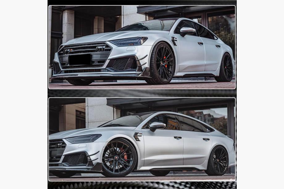 Audi A7 2018- гг. Накладки на крылья (2018-2022, Сухой карбон) Фото 3