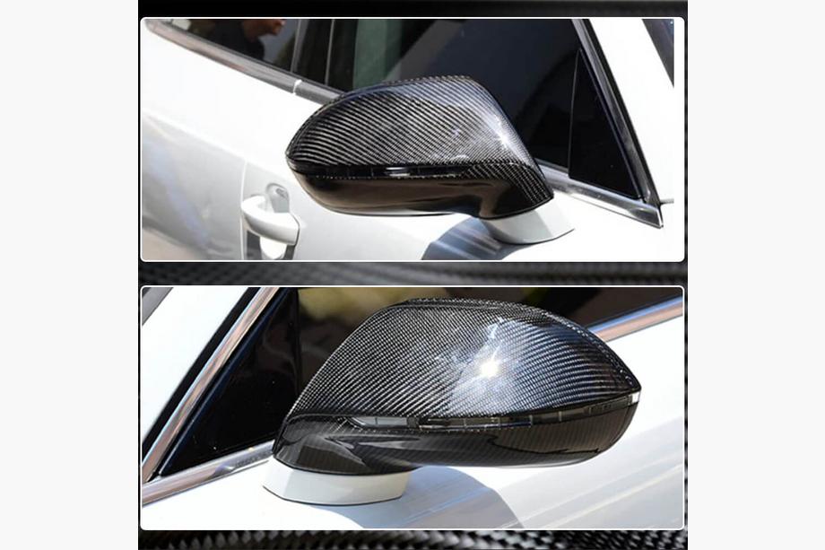 Audi A7 2010-2018 гг. Замена Накладок на Боковые Зеркала Пара (Карбон) V2 Фото 5