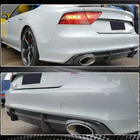 Audi A7 2010-2018 гг. Диффузор заднего бампера V3 (для S-Line, 2010-2014, Карбон) фото 4