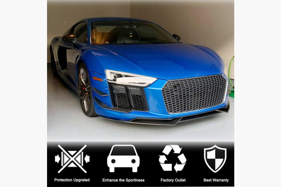 Audi R8 2015- гг. Накладки на передний бампер V3 (2015-2020, Карбон) Фото 3