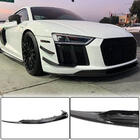 Audi R8 2015- гг. Накладка на передний бампер Lip V2 (2015-2020, Карбон) фото 1