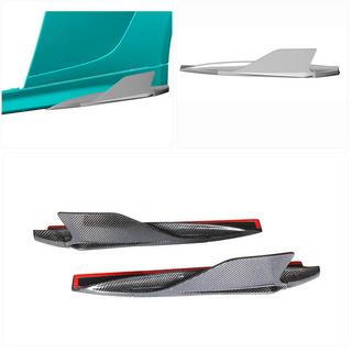 Боковые сплиттеры порогов (Карбон) V2 Audi R8 2015- гг. фото 2