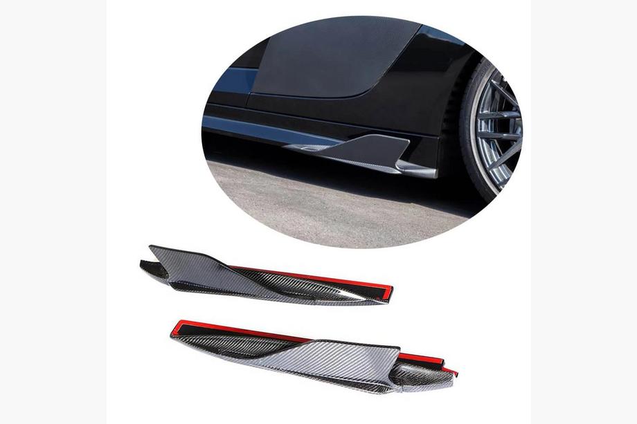 Audi R8 2015- гг. Боковые сплиттеры порогов (Карбон) V2 Image