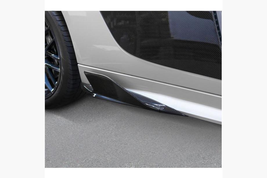 Audi R8 2015- гг. Боковые сплиттеры порогов (Карбон) V2 Фото 4