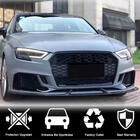 Audi A3 2012-2020 гг. Накладки на передний бампер V3 (для RS3 Sedan 2017-2020, Карбон) фото 2