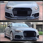 Audi A3 2012-2020 гг. Накладки на передний бампер V3 (для RS3 Sedan 2017-2020, Карбон) фото 3