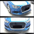 Audi A3 2012-2020 гг. Накладки на передний бампер V3 (для RS3 Sedan 2017-2020, Карбон) фото 4