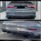 Audi A3 2012-2020 гг. Диффузор заднего бампера V1 (для RS3 Sedan 2017-2019, Карбон) фото 5