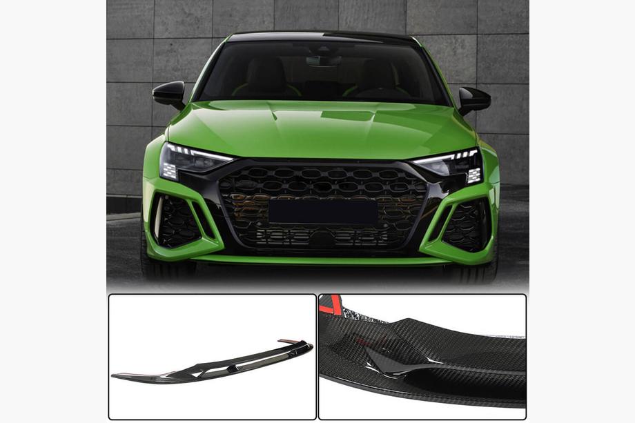 Audi A3 2020- гг. Накладка переднего бампера Lip (для RS Sedan, карбон) Image