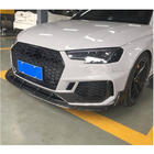 Audi A4 B9 2015-2024 гг. Передняя губа бампера Lip V1 для RS4 Avant 2019-2021 Карбон фото 4