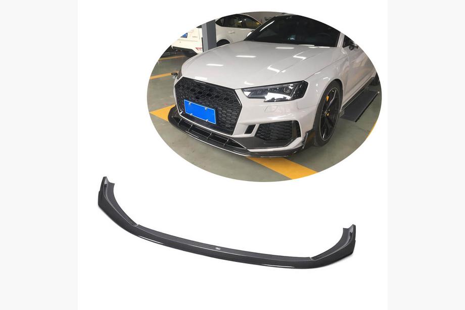 Audi A4 B9 2015-2024 гг. Передняя губа бампера Lip V1 для RS4 Avant 2019-2021 Карбон Image