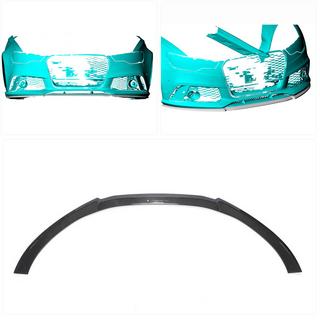 Передний Бампер Лип (Карбон) Audi A6 C7 2011-2017 гг. фото 2