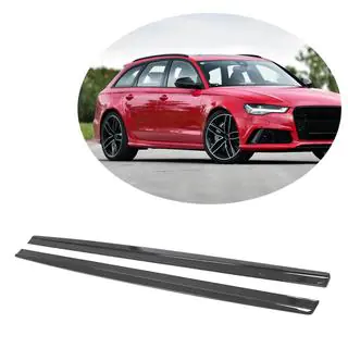 Боковые пороги Карбон (для RS6 Avant 2013-2016) фото 1
