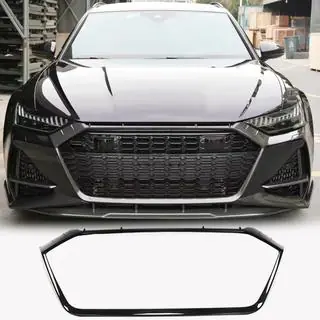 Окантовка решетки радиатора (для RS6, карбон) Audi A6 C8 2018–2025 гг. фото 1