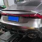 Audi A7 2018- гг. Диффузор заднего бампера (для RS7 2018-2022, Сухой карбон) фото 4