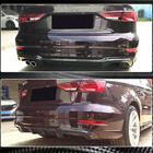 Audi A3 2012-2020 гг. Диффузор заднего бампера V5 (для S-Line Sedan 2017-2020, Карбон) фото 3