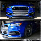 Audi A3 2012-2020 гг. Накладка на передний бампер Lip V1 (для S-Line Sedan 2012-2016, Карбон) фото 4