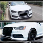 Audi A3 2012-2020 гг. Накладка на передний бампер Lip V1 (для S-Line Sedan 2012-2016, Карбон) фото 5