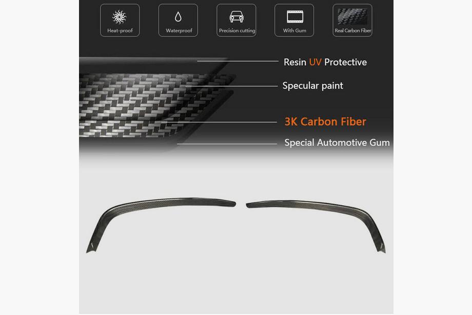 Audi A3 2012-2020 гг. Накладки на противотуманки (для S-Line Sedan 2012-2016, Carbon) Фото 5