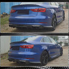 Audi A3 2012-2020 гг. Накладки на задний бампер Flap (для S-Line Sedan 2012-2016, Карбон) фото 4