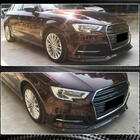 Audi A3 2012-2020 гг. Передний Лип-спойлер V1 (для S-Line 2017-2020 HB, Карбон) фото 3